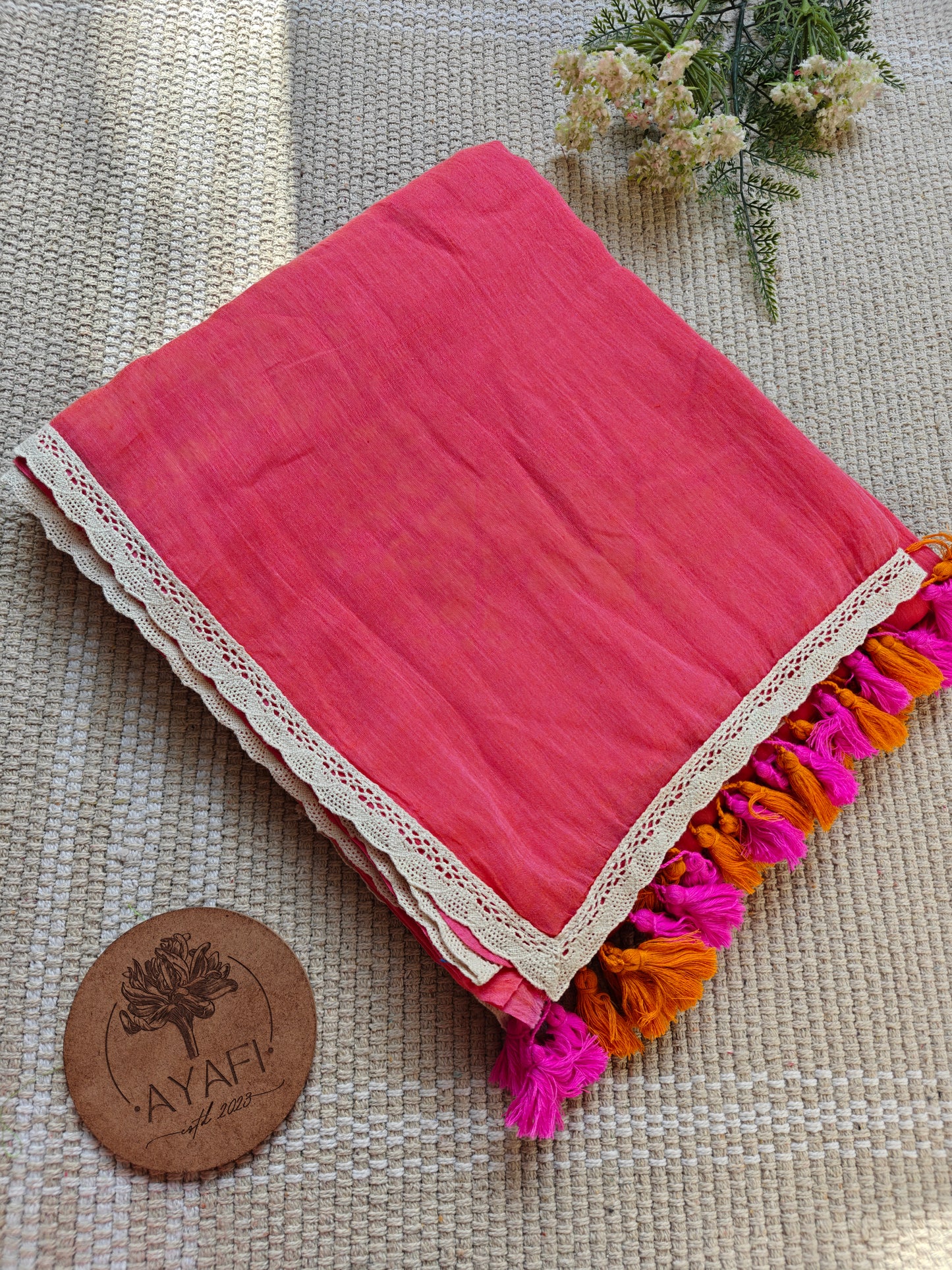 Flamingo Dainty Lace Reverie