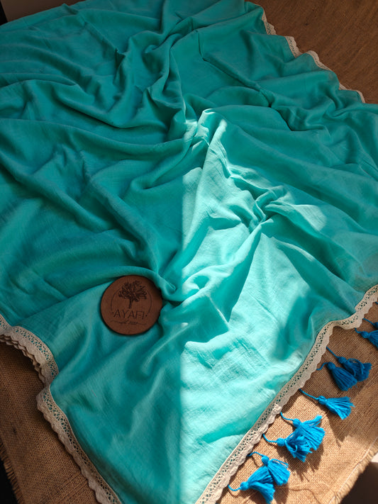 Aqua Dainty Lace Reverie