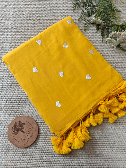 Yellow White Hearts