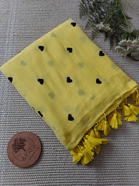 Lemon Yellow Hearts