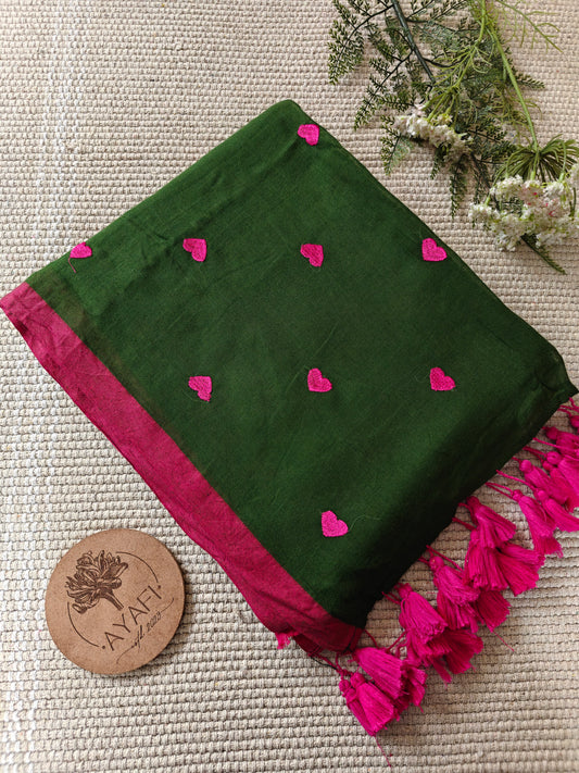 Mossy Pink Hearts
