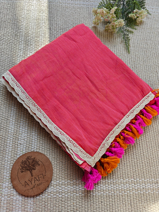 Flamingo Dainty Lace Reverie