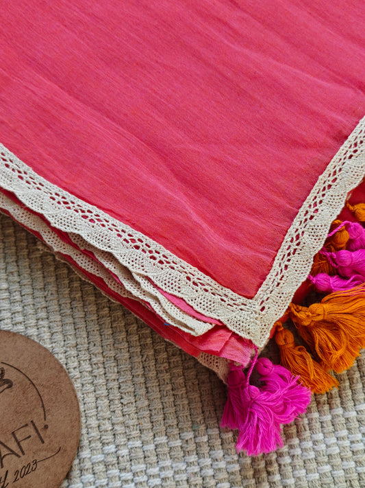 Flamingo Dainty Lace Reverie