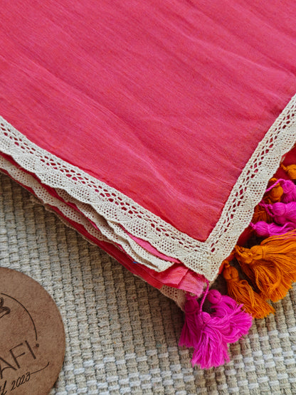 Flamingo Dainty Lace Reverie