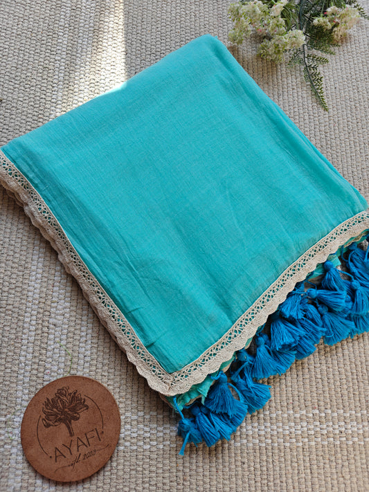 Aqua Dainty Lace Reverie