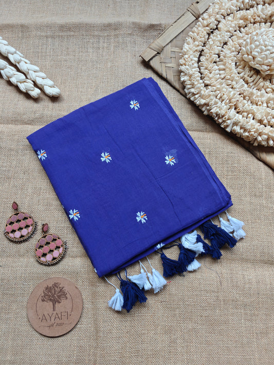Midnight Blue Flora
