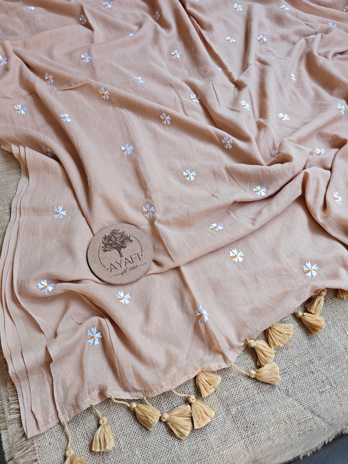 Pastel Apricot Flora