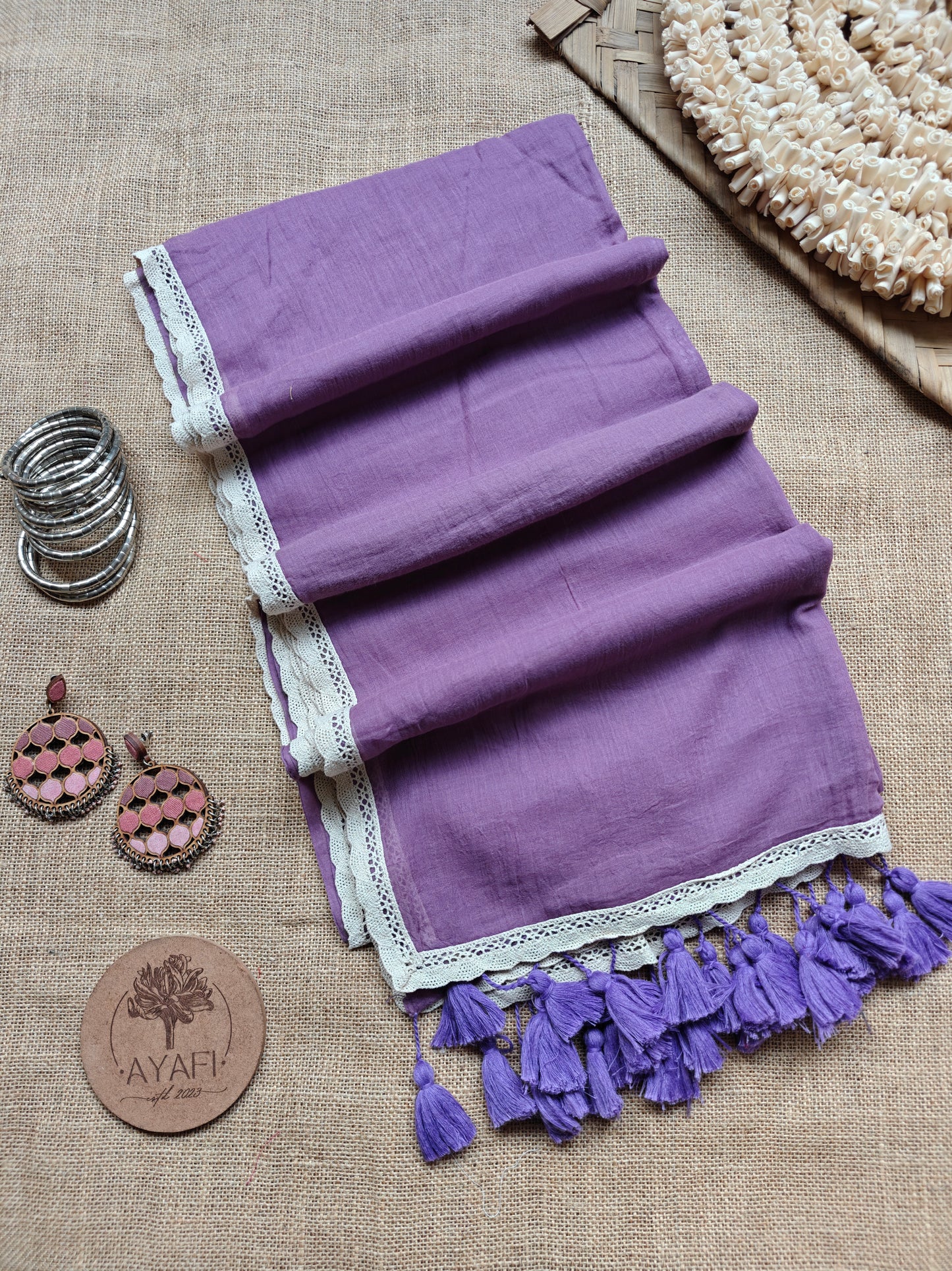 Dusty Plum Dainty Lace Reverie