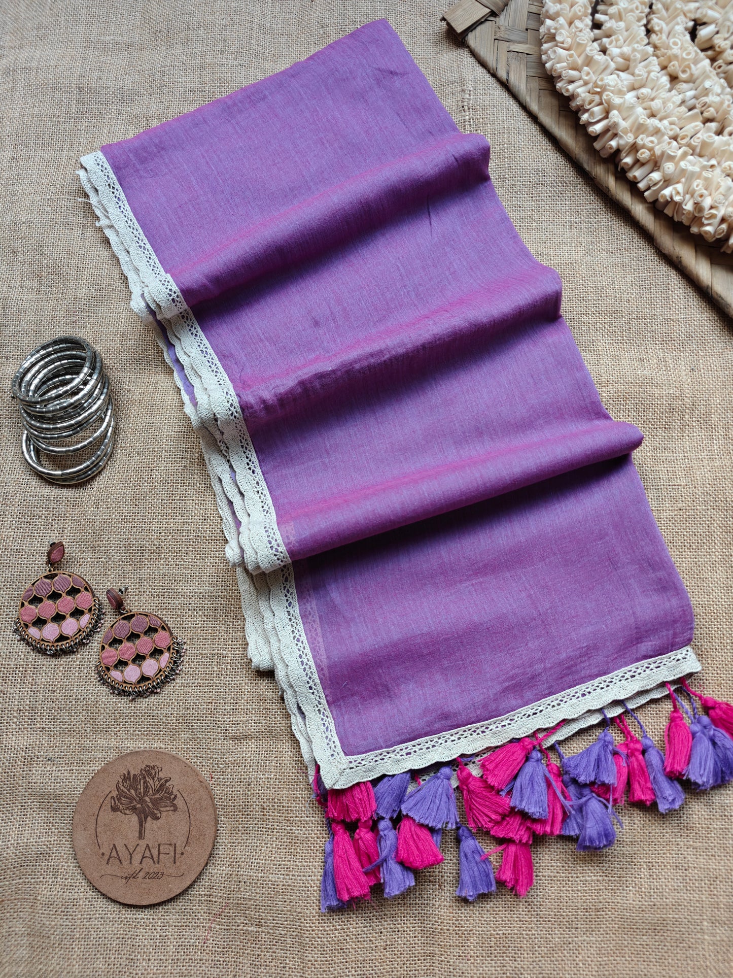 French Lilac Dainty Lace Reverie