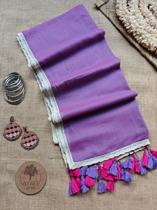 French Lilac Dainty Lace Reverie