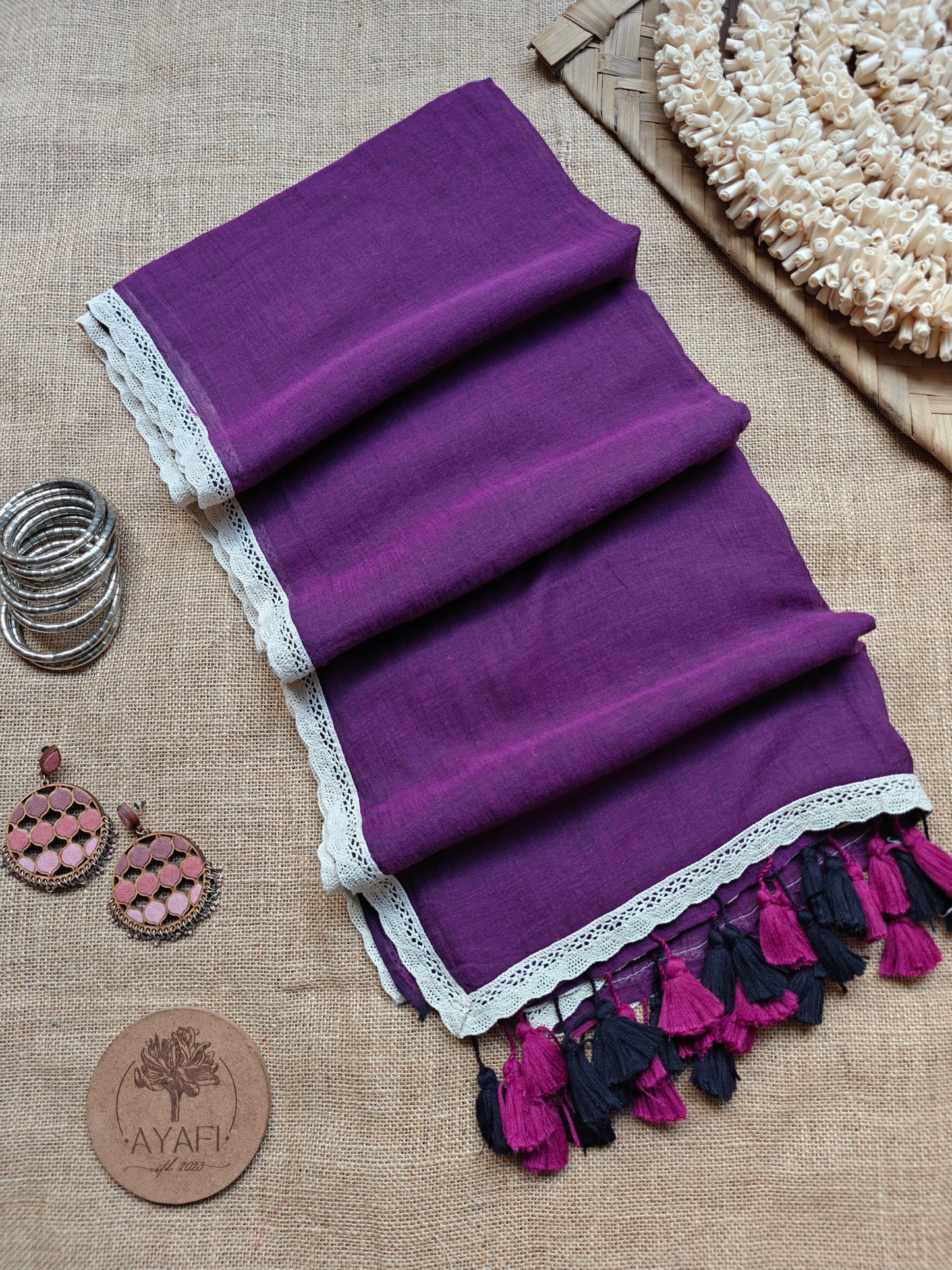 Grape Dainty Lace Reverie