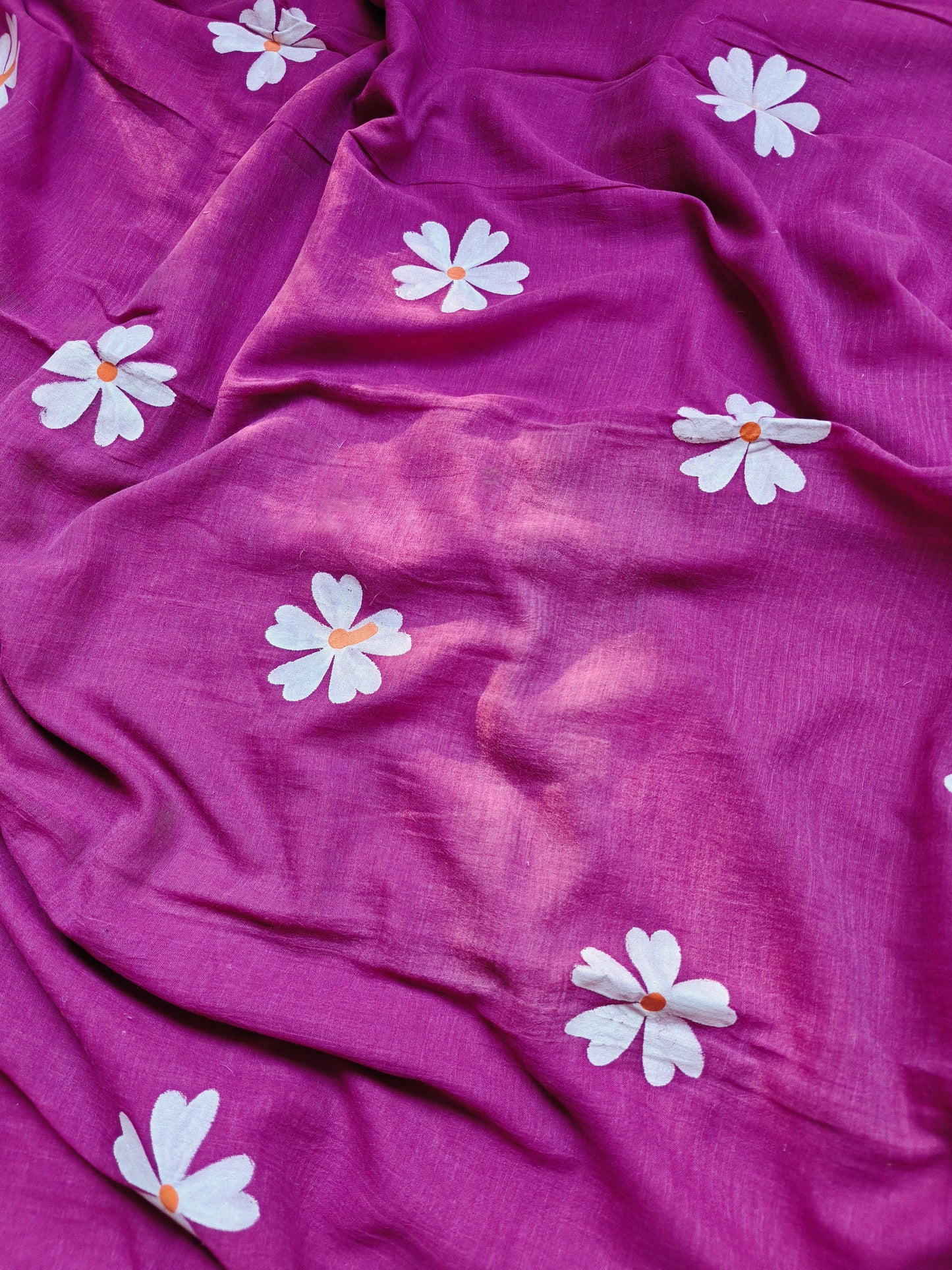 Gale Jasmine Hand-Painted Saree