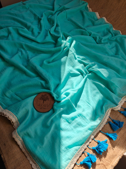 Aqua Dainty Lace Reverie