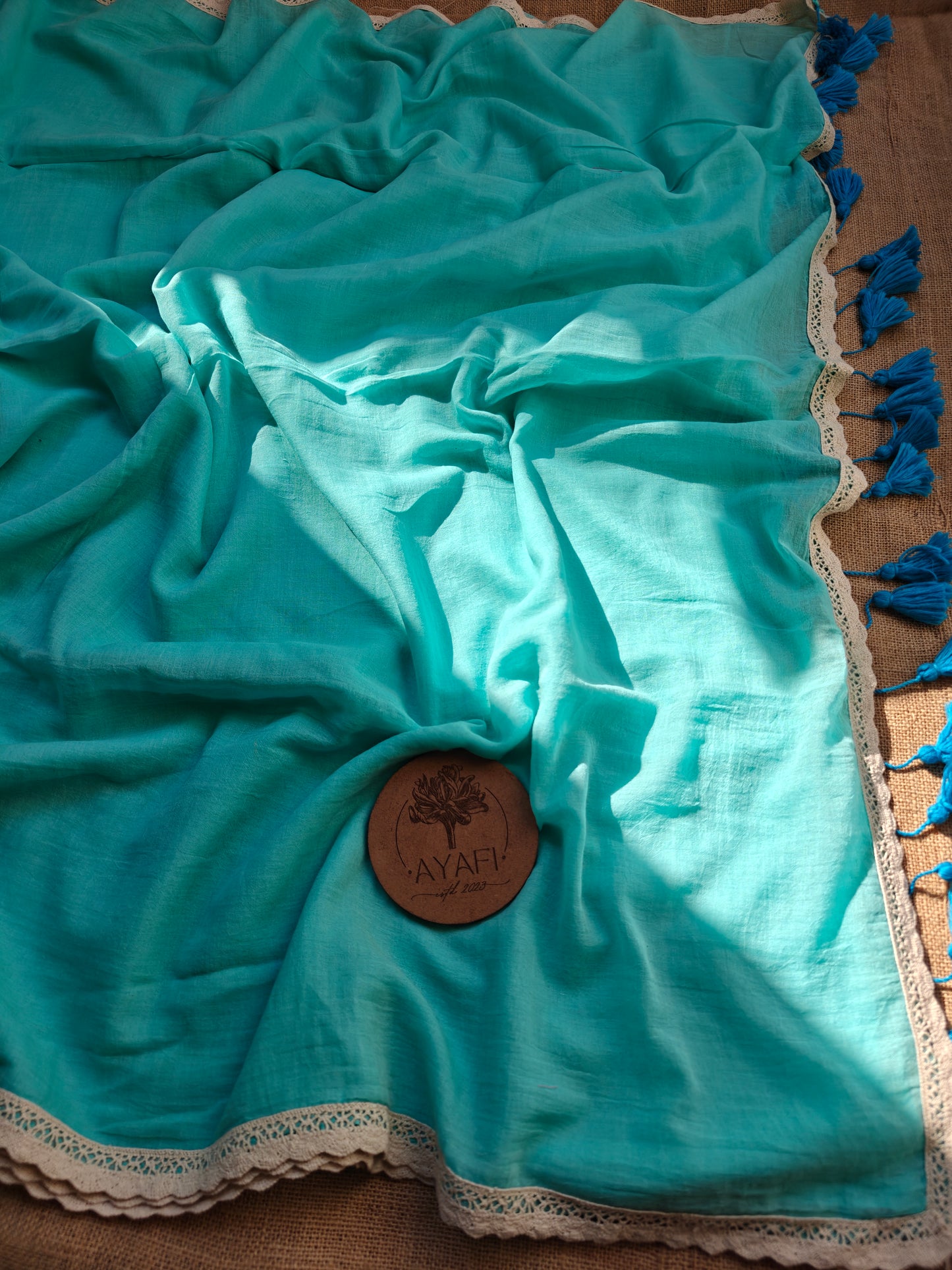 Aqua Dainty Lace Reverie