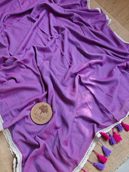 French Lilac Dainty Lace Reverie