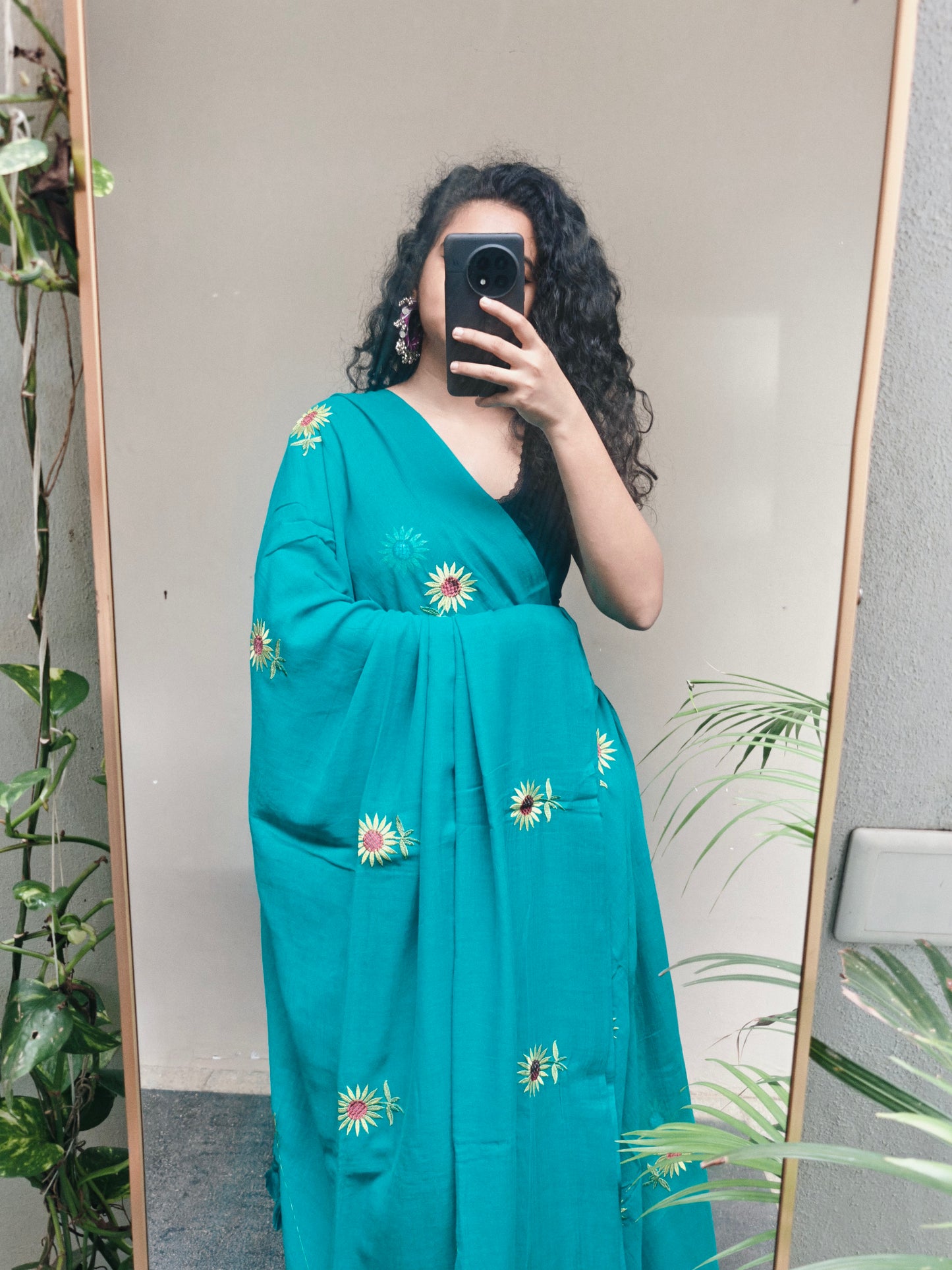 Teal Sunflower