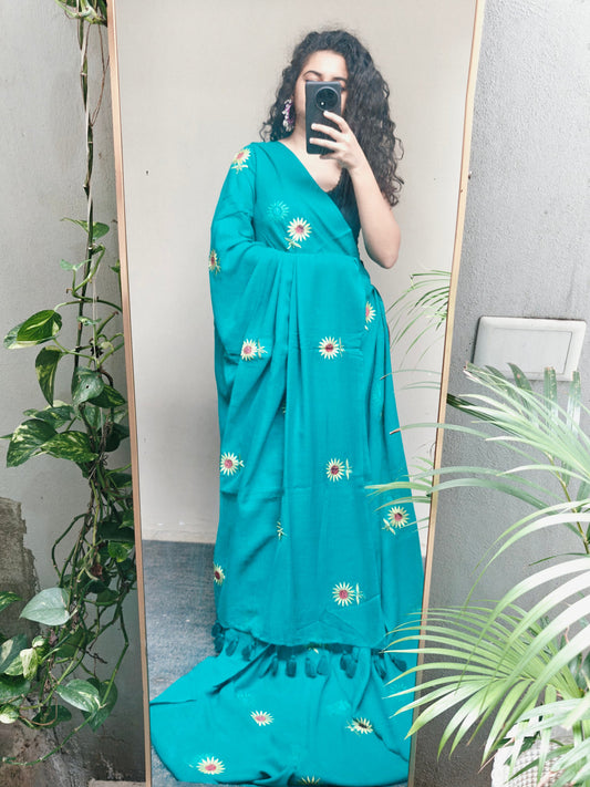 Turquoise Sunflower (Copy)