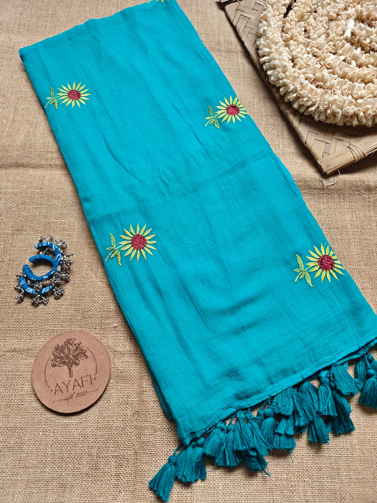 Teal Sunflower