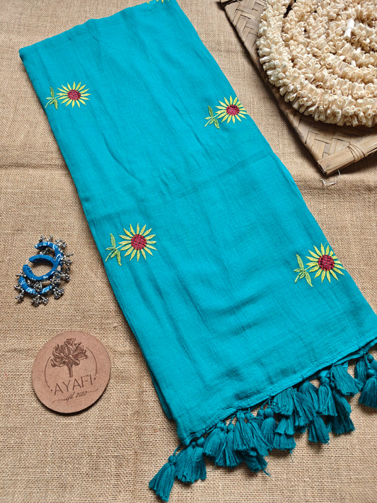 Teal Sunflower