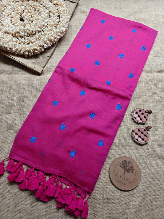 Cerise Blue Hearts