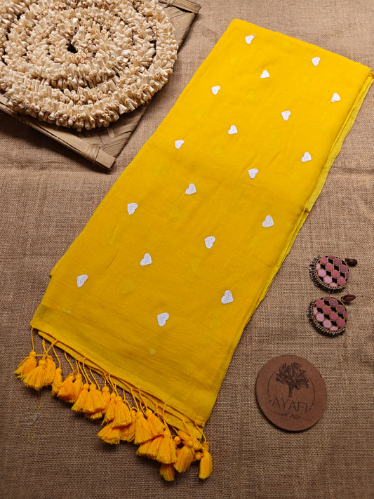 Yellow White Hearts